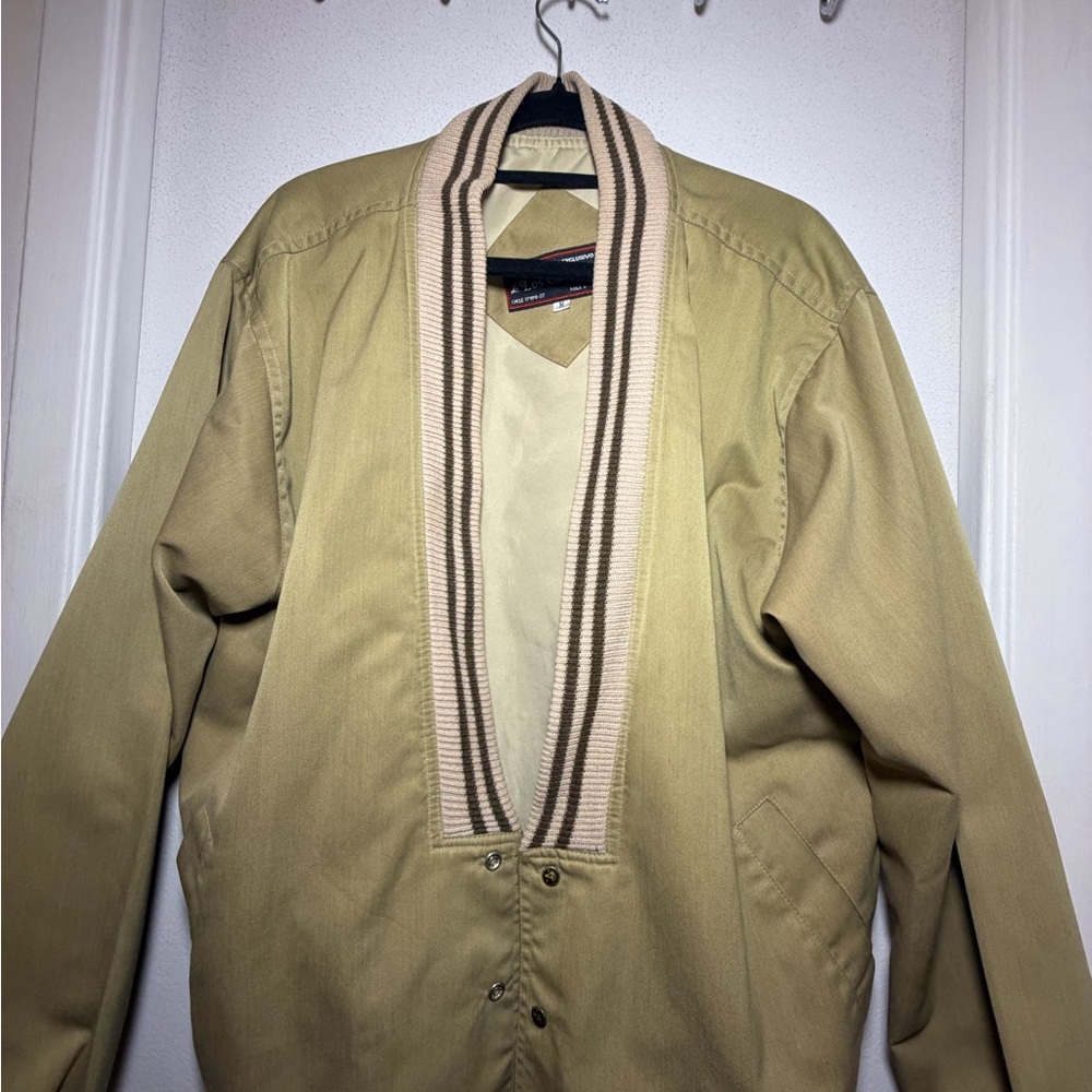 Unbranded Women's Khaki Shawl-Collar Bomber Jacket